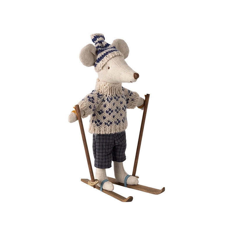 Maileg Maus Papa mit Skiset