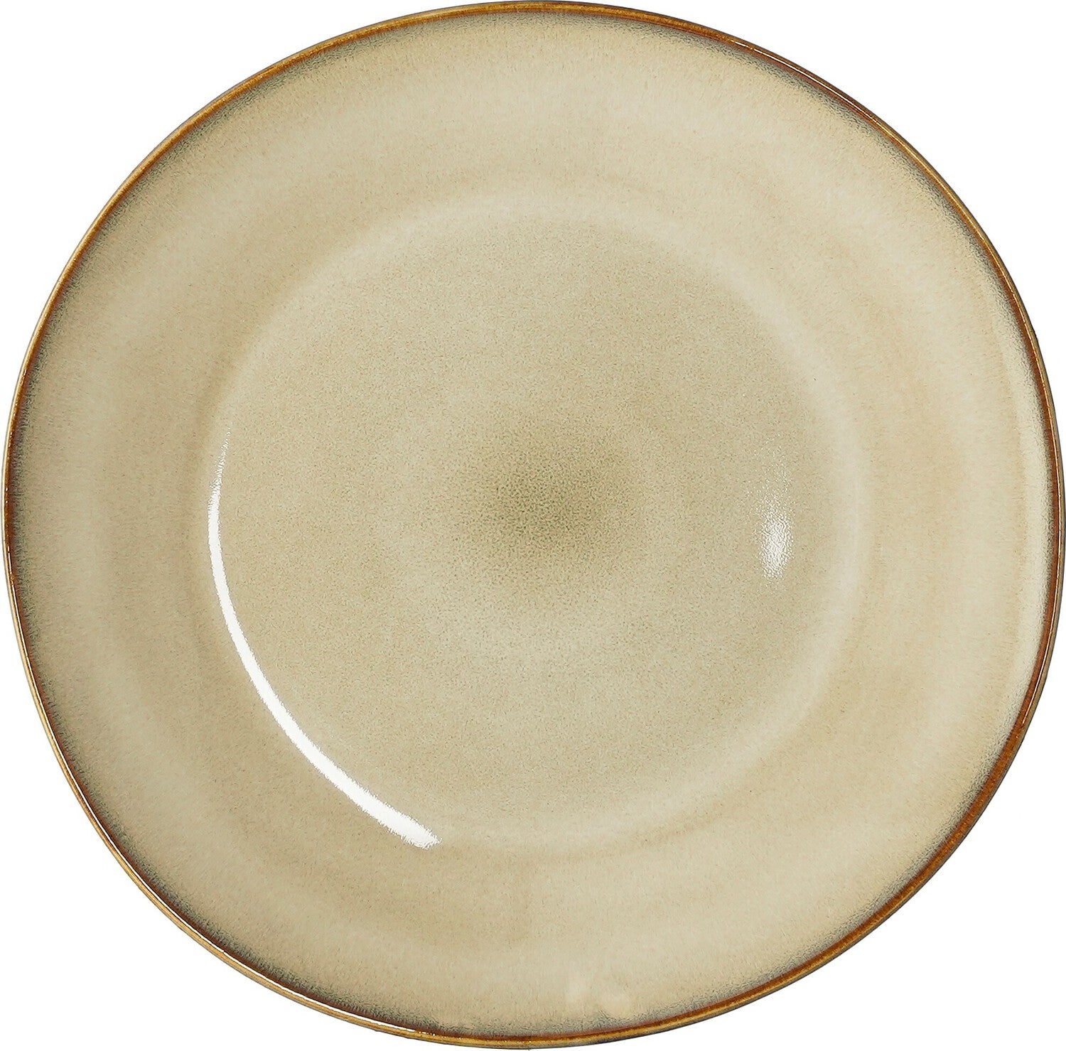Mica Decorations ontbijtbord Racco beige D 20,5 H 2,5 cm