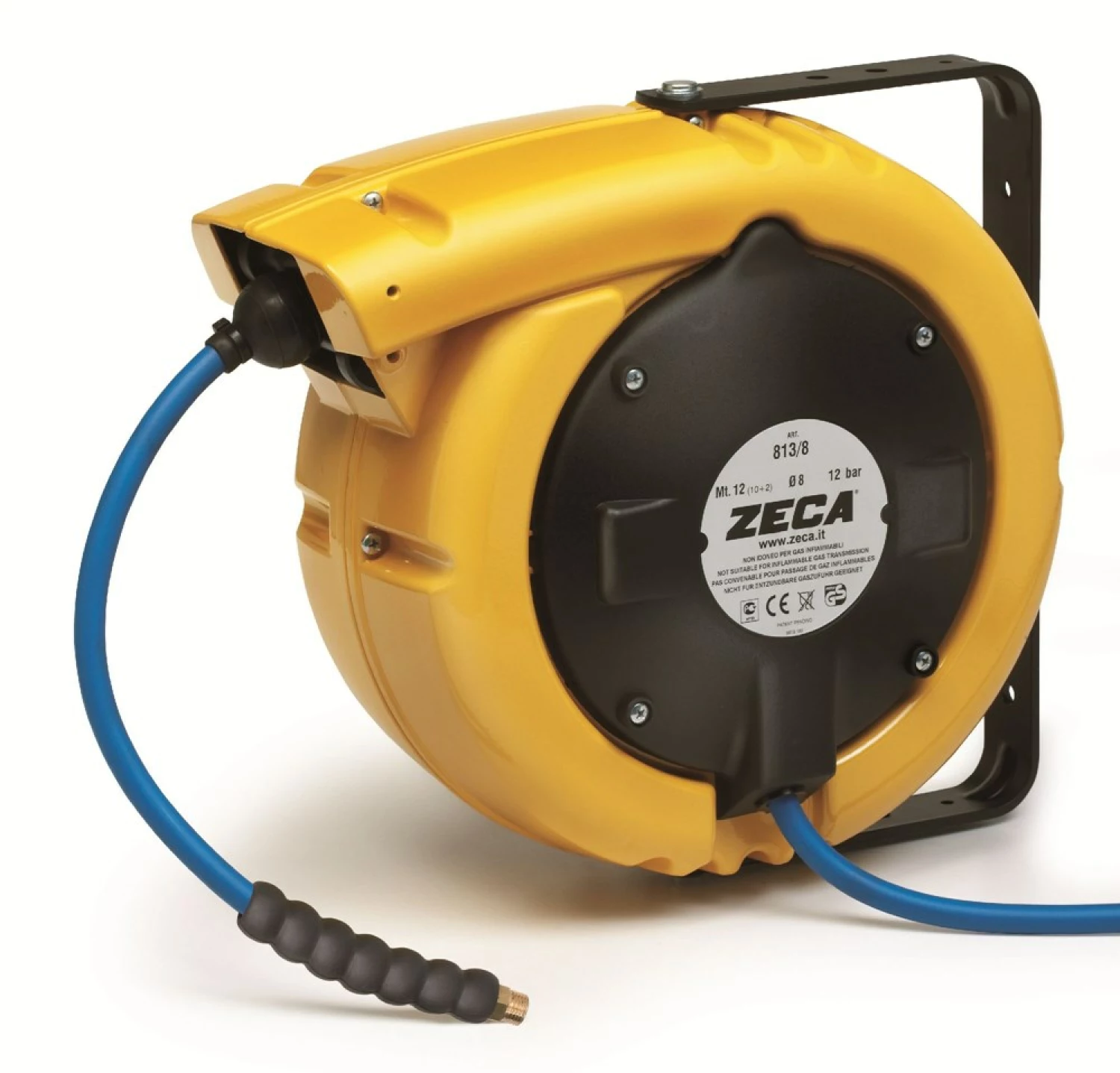 Zeca AL83/10 Aluminium luchthaspel met KPU slang - 10mm x 16 1.5m
