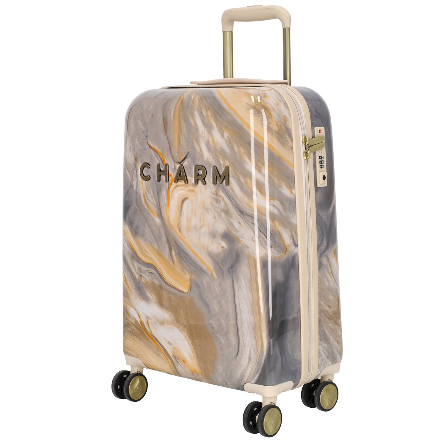 Charm London Marble Cabin Trolley light grey