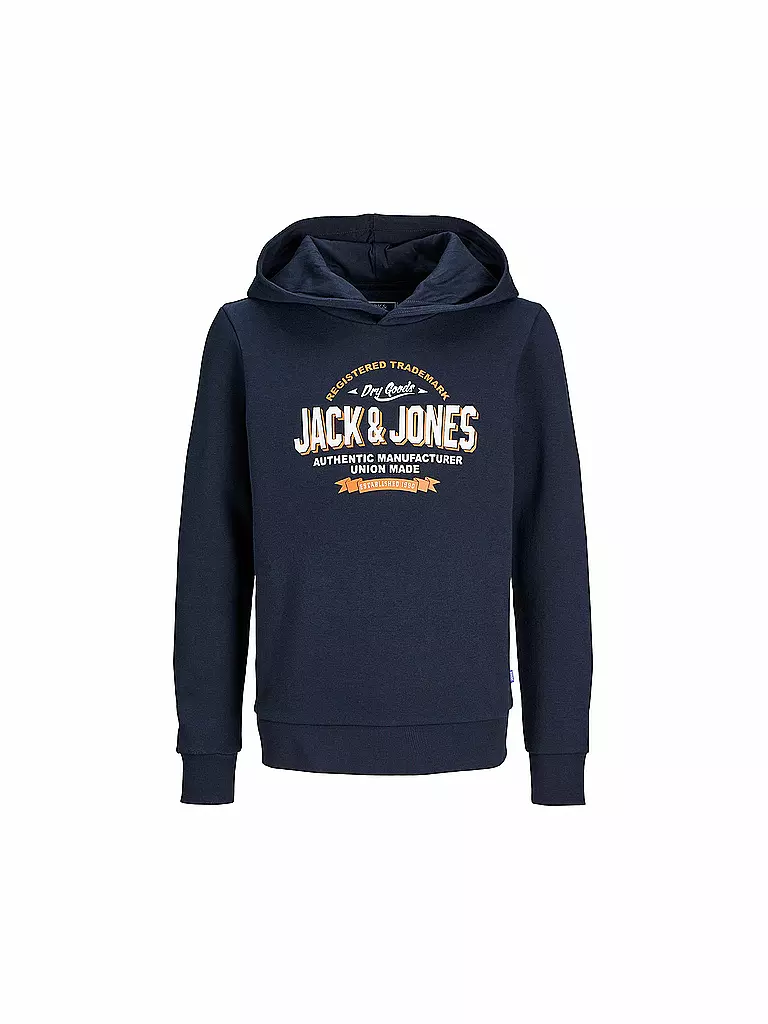 JACK & JONES Jungen Kapuzensweater - Hoodie JJELOGO dunkelblau