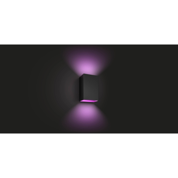 Philips Hue muurlamp Resonate zwart - wit en gekleurd licht 8W