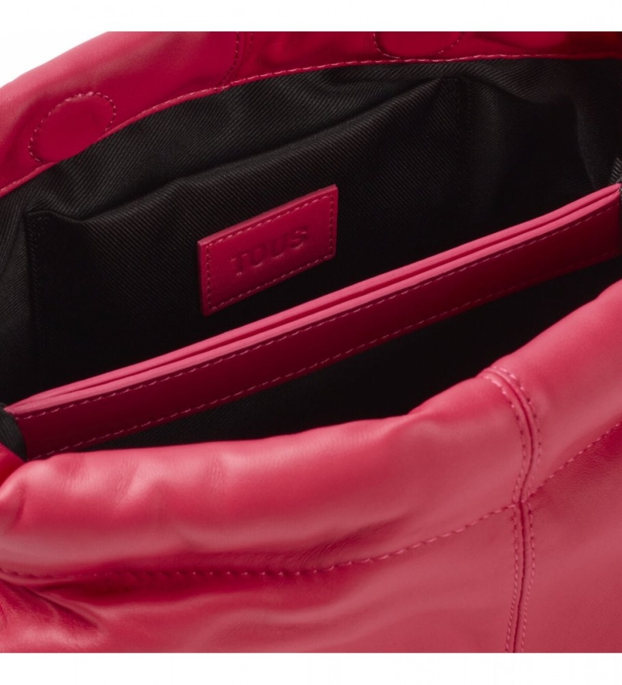 Bolsa transversal de couro Tous T Dolsa Fuchsia