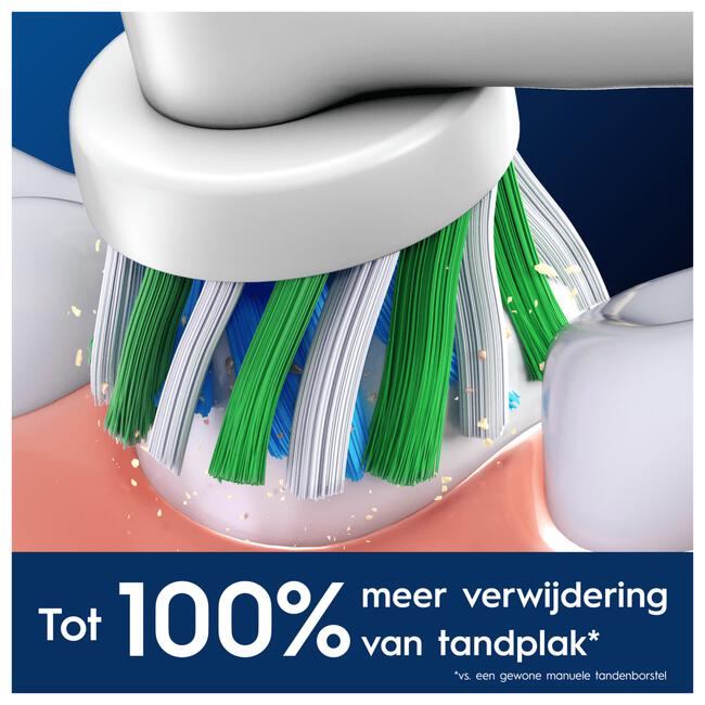 Oral-B Cross Action Opzetborstels Wit 4 Stuks