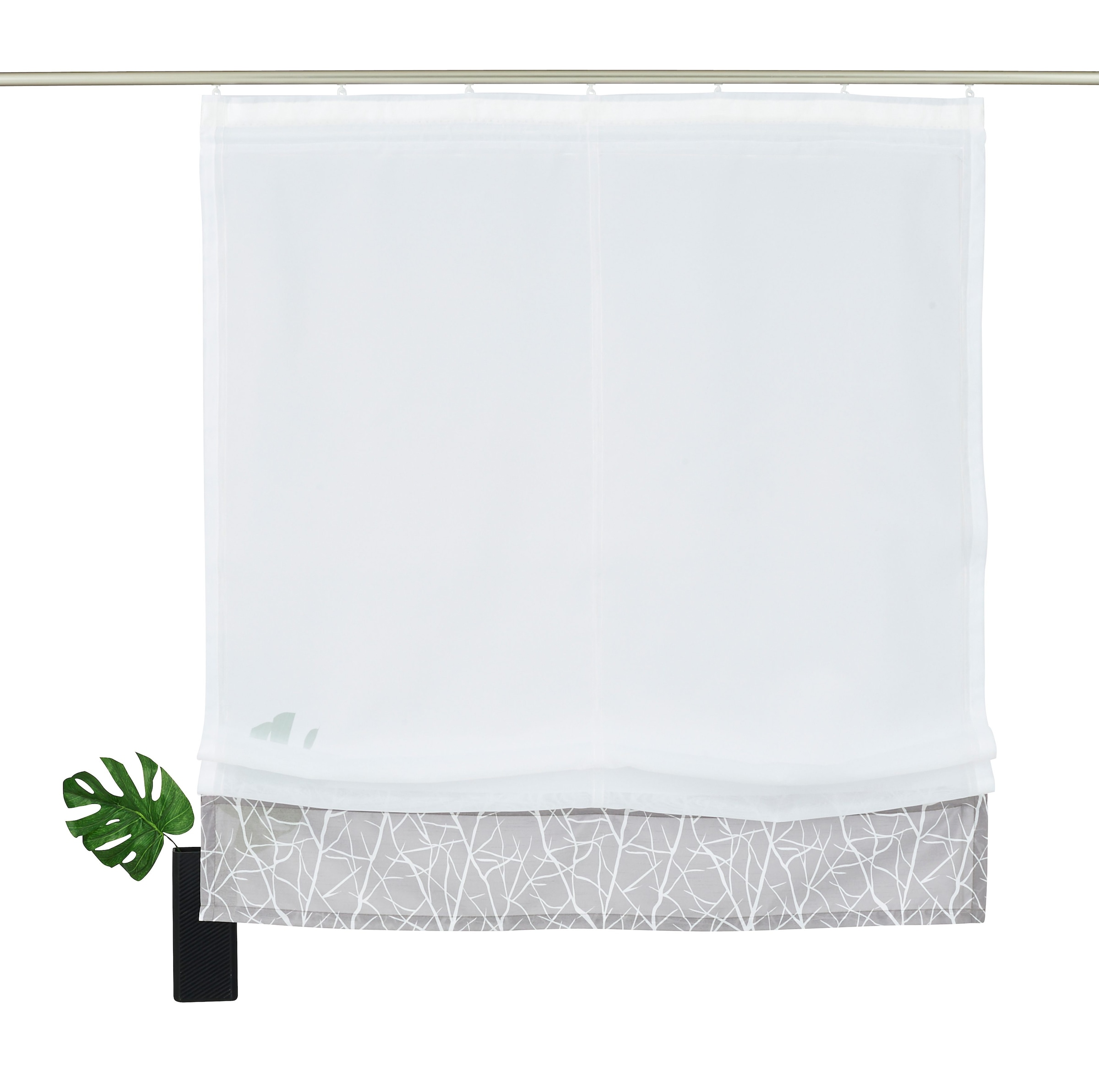 my home Raffrollo »Camposa« mit Klettband Transparent, Voile, Polyester