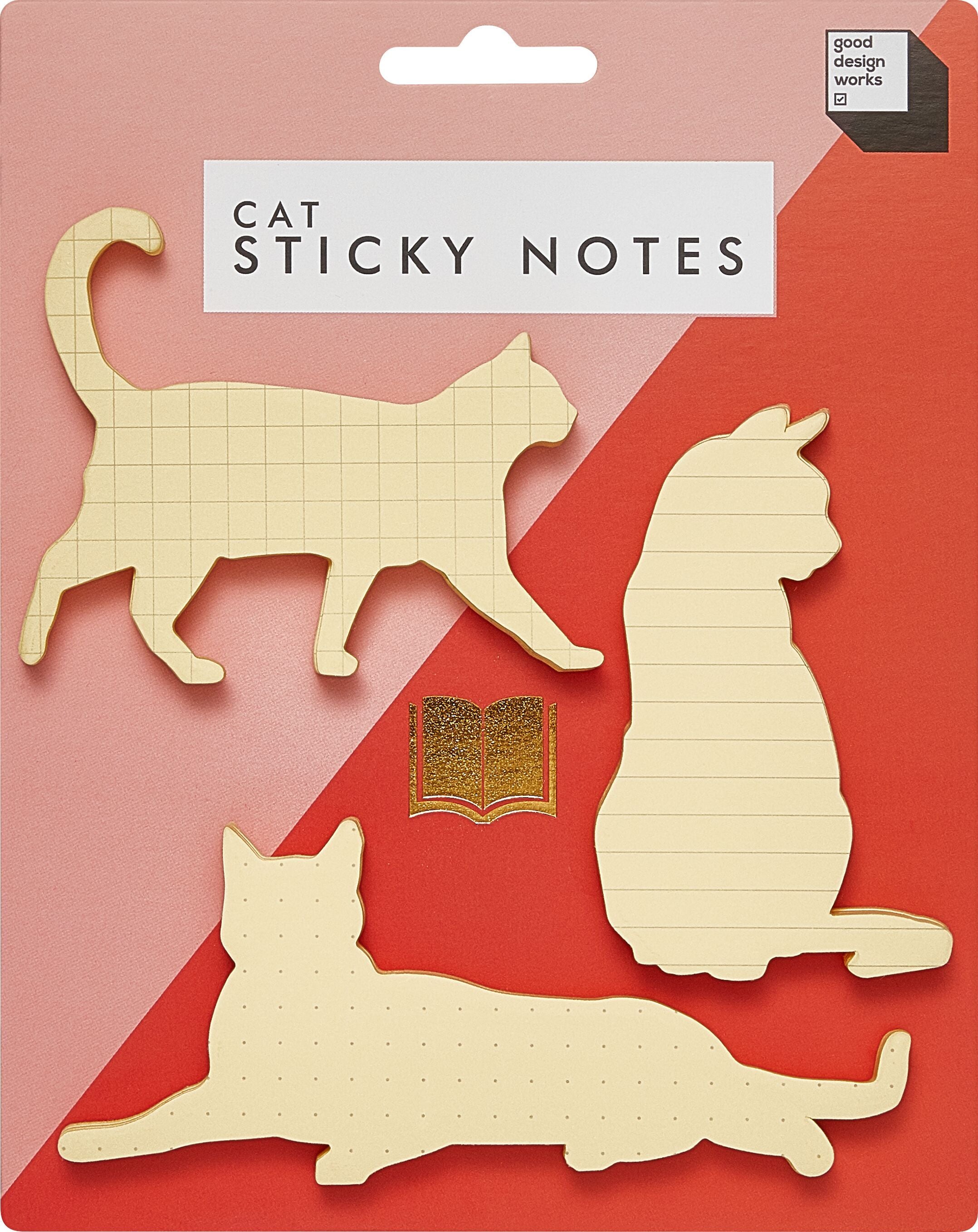 CAT Haftnotizen - Gelb / Weiss / B: 14.0 cm x H: 18.0 cm