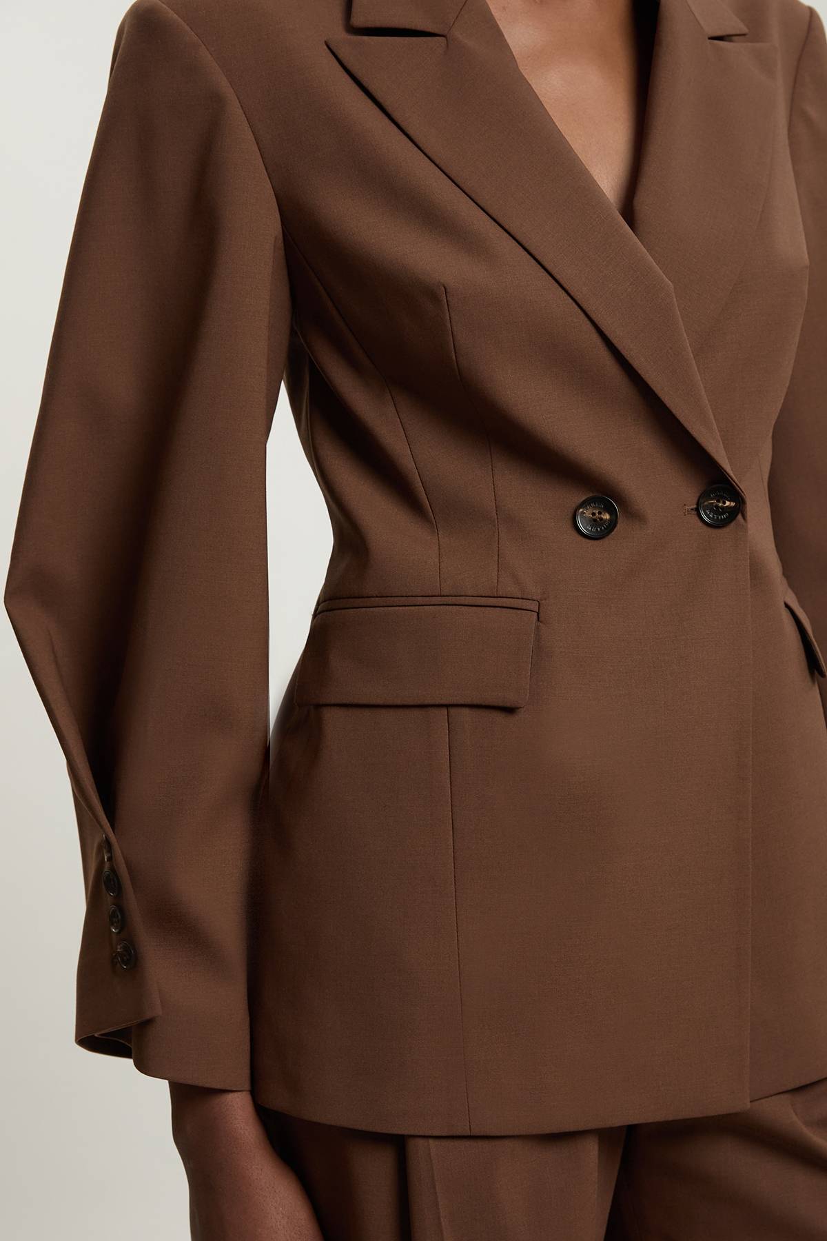 KarenMillen Blazer Croisé Ajusté À Épaulettes Marquées