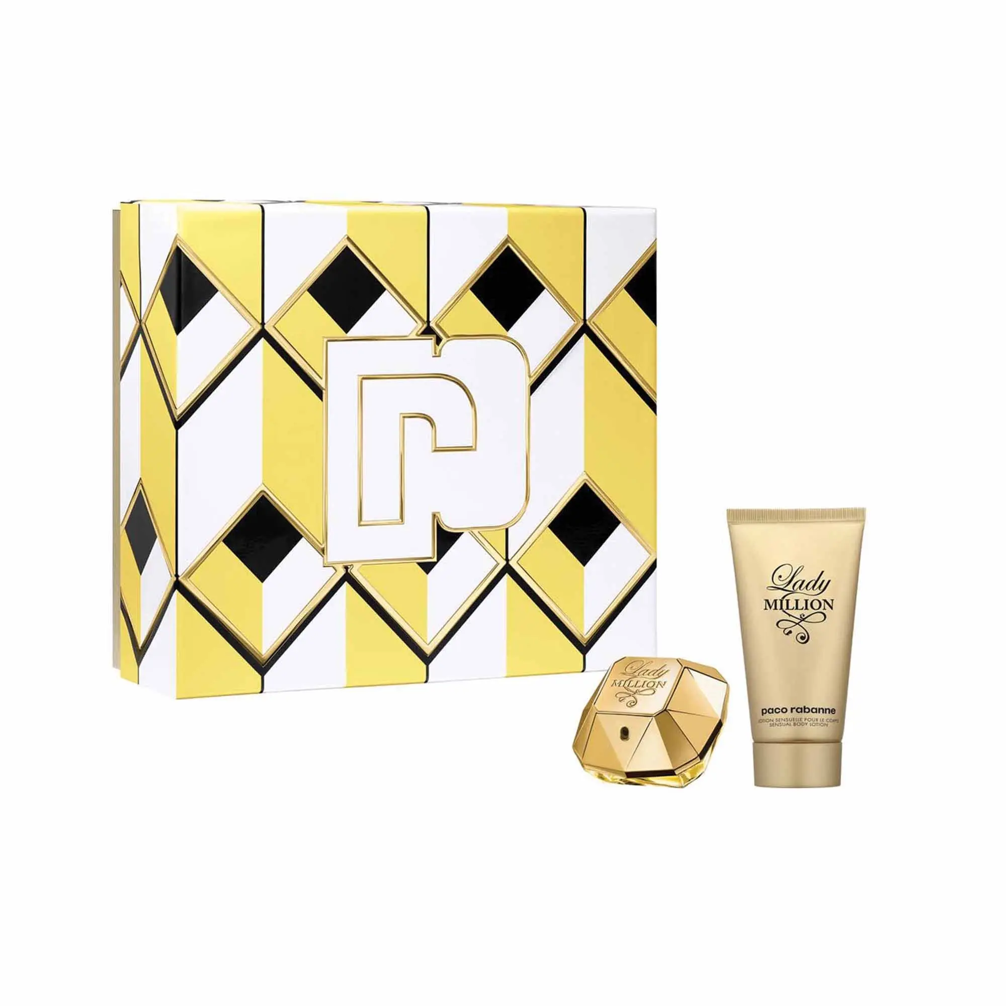 Paco Rabanne - Coffret Lady MillionEau de Parfum 50ml & lait corps 75ml- Femme