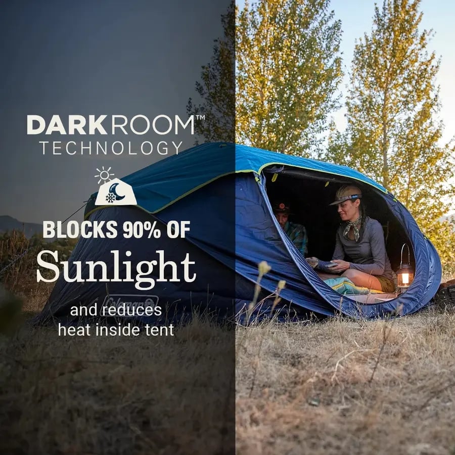 4-Person Pop-Up Tent with Dark Room&trade; Technology
