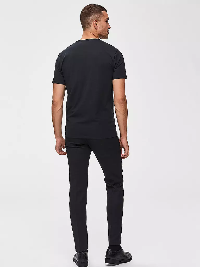 SELECTED T-Shirt SLHNEWPIMA schwarz