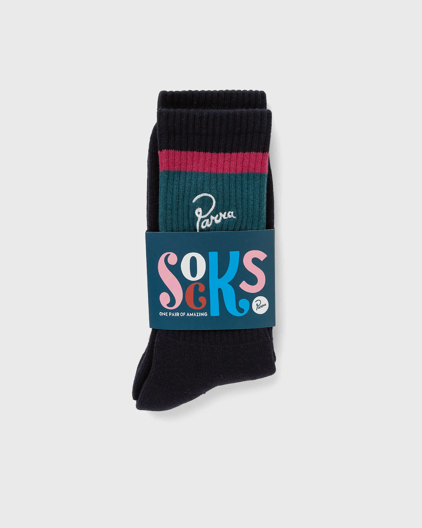 By Parra Script Logo Crew Socks
