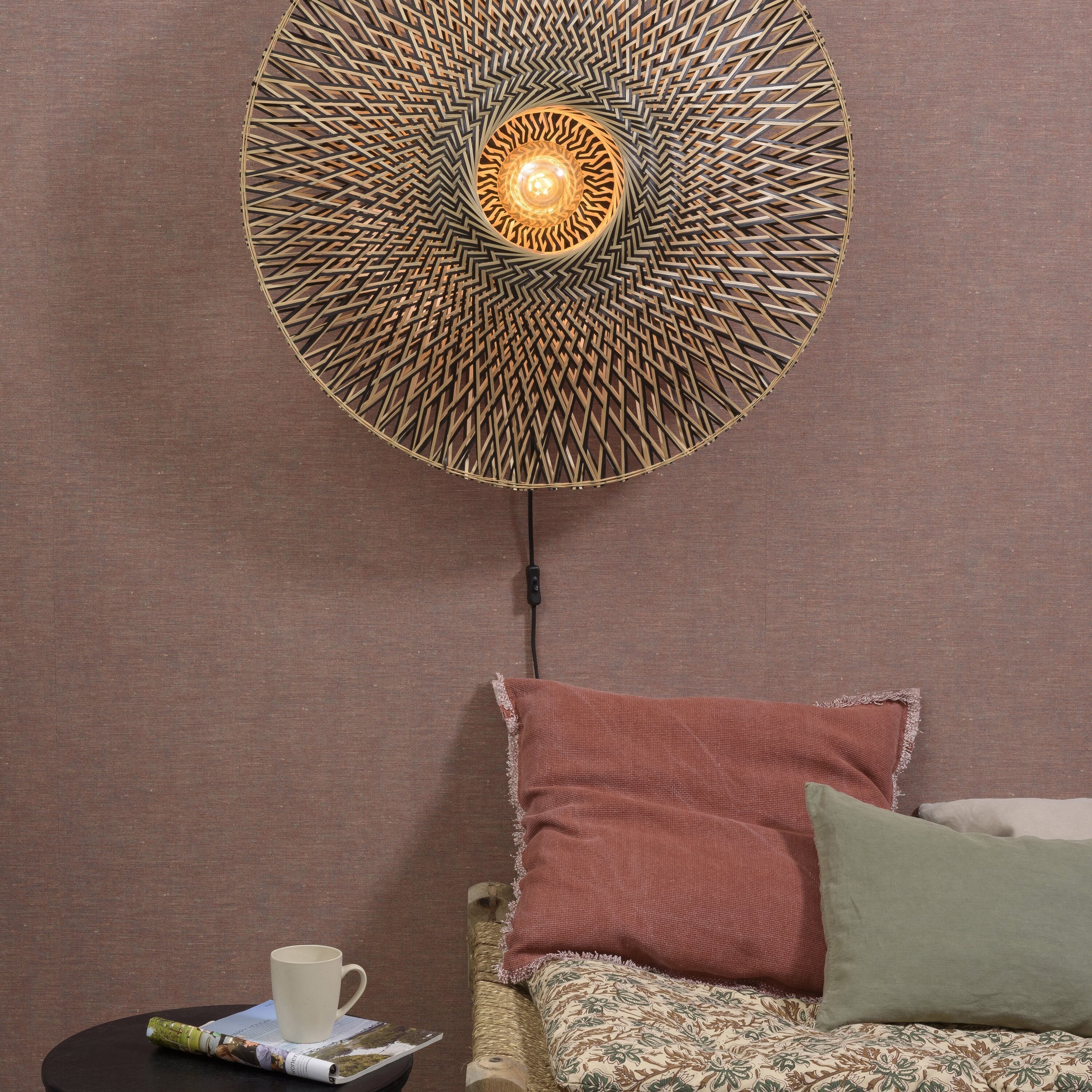 GOOD&MOJO Bali Wandlamp L - Ã 87 cm