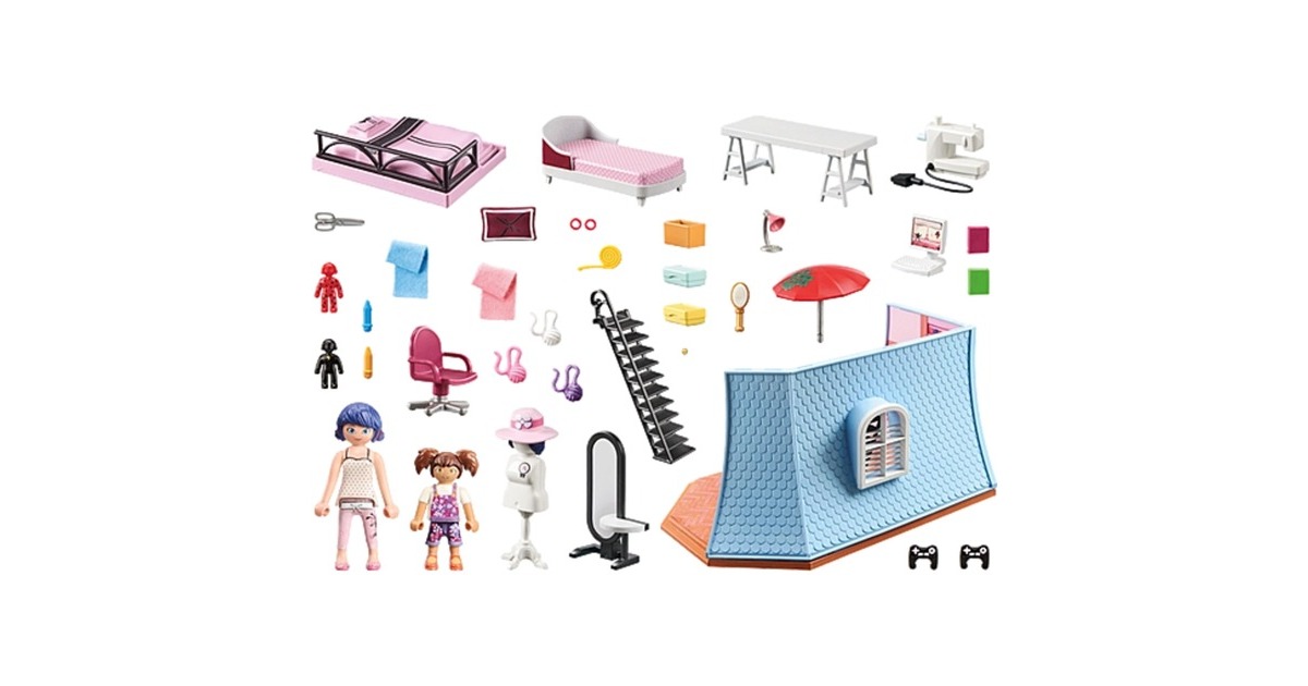 PLAYMOBILMiraculous - Marinettes loft Constructiespeelgoed  (71334)