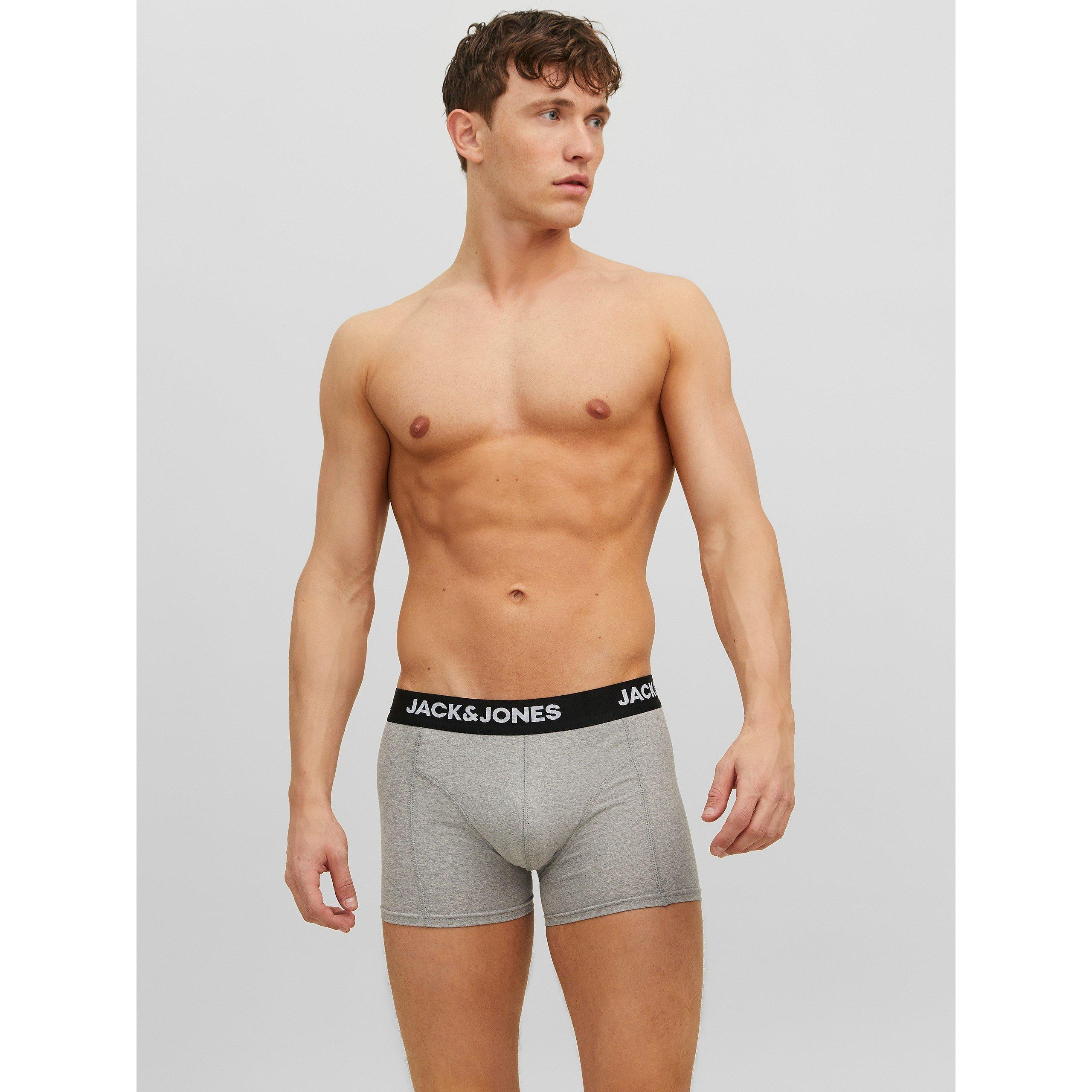 Jack and Jones Anthony 3 Pack Boxer Trunk Mens