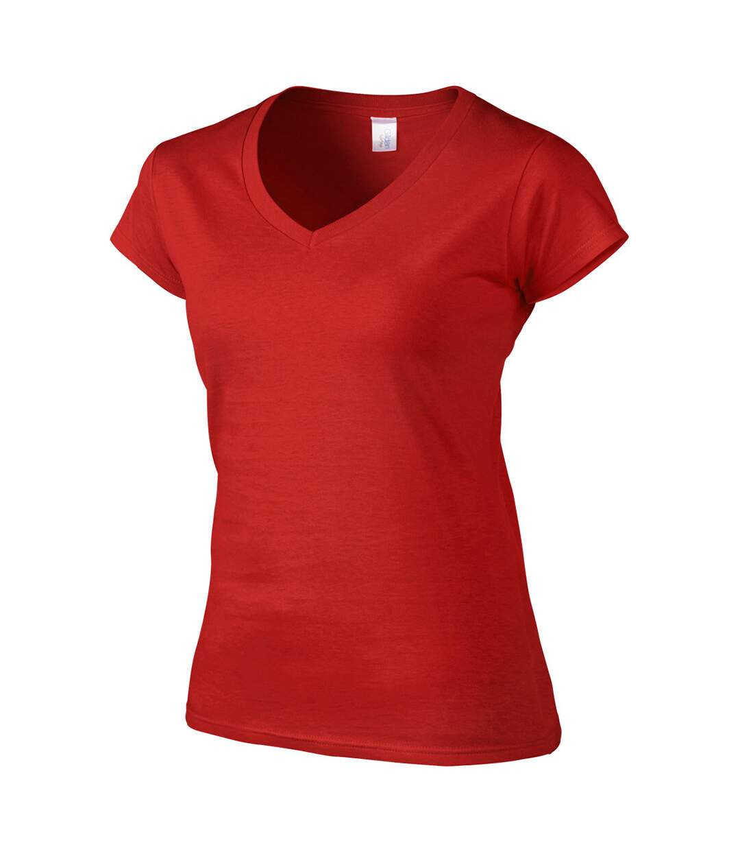 Gildan - T-shirt à manches courtes et col en V - Femme (Rouge) - UTBC491