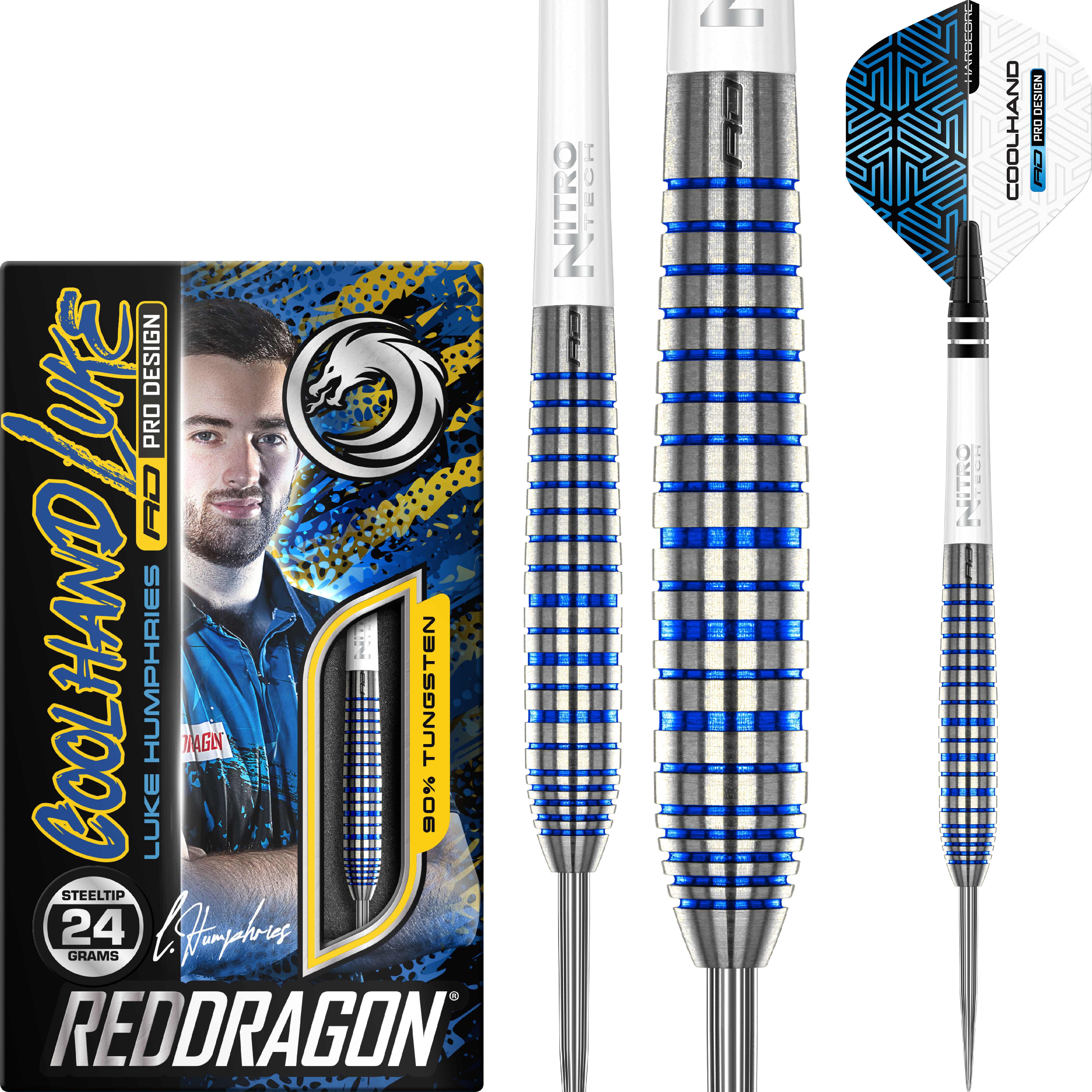 Red Dragon - Luke Humphries TX3 Cool Blue SE - Steeldart