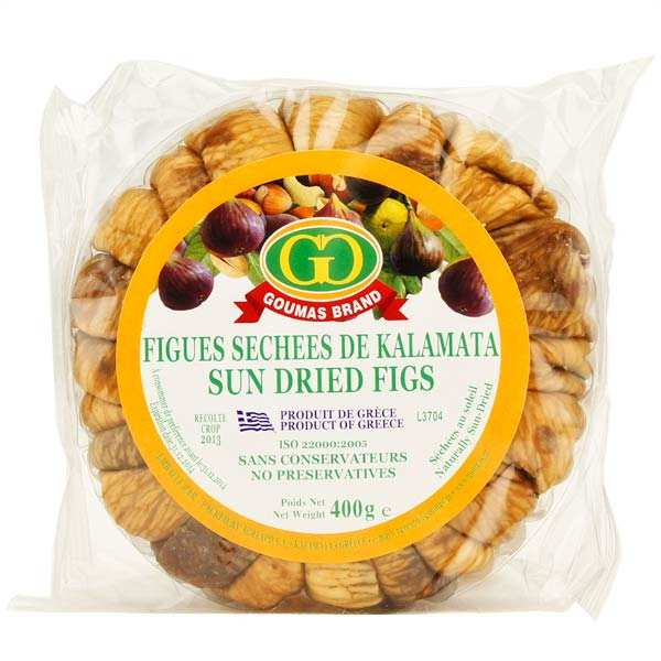 Figues séchées au soleil grecques - en couronne - Goumas Brand