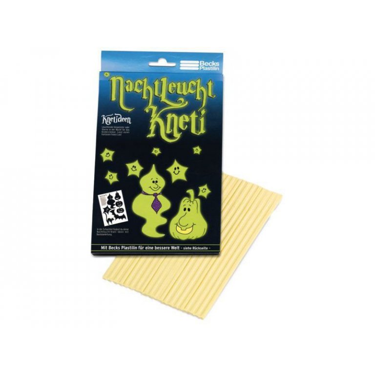 Leuchtknete nachleuchtend