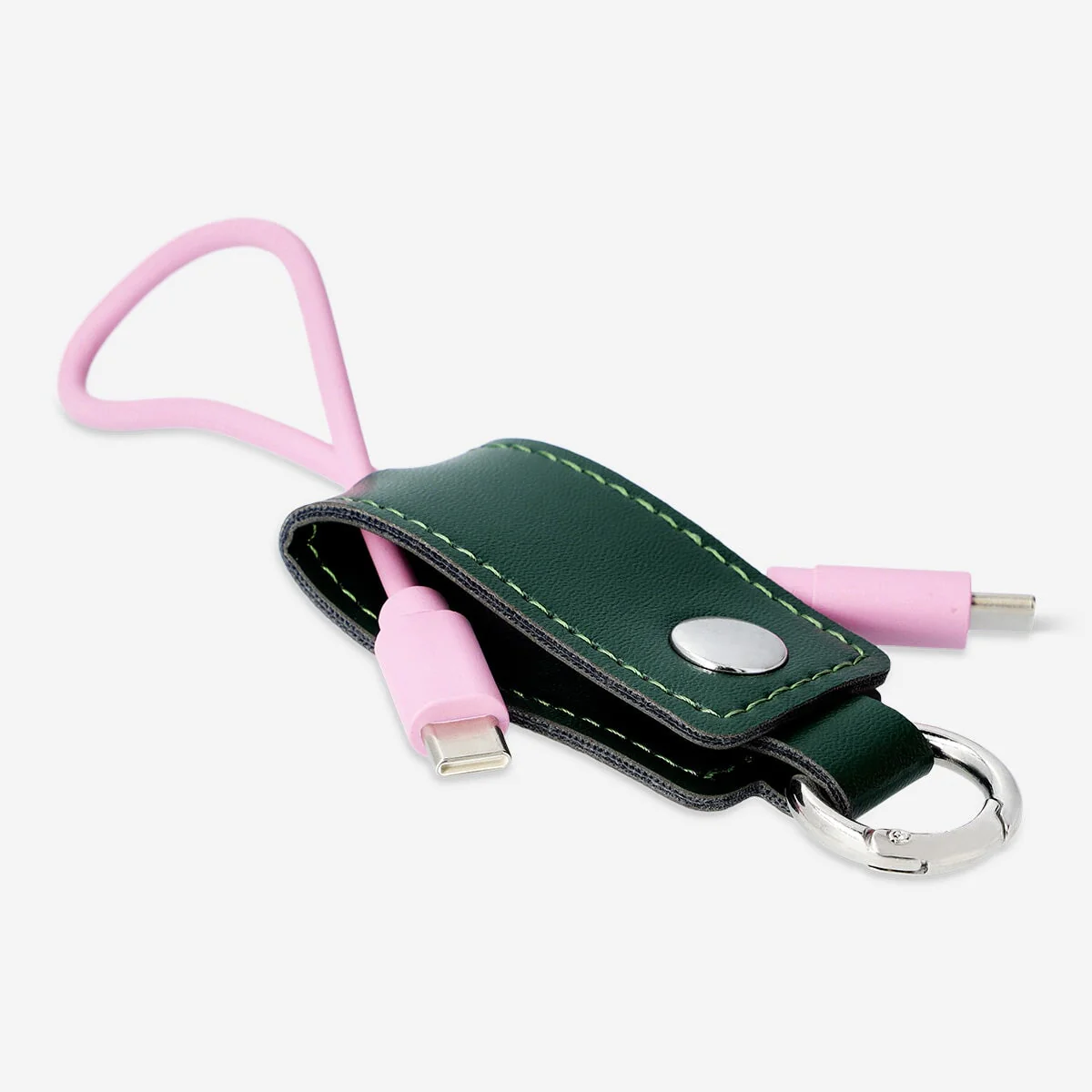 USB C-opladerkabel med nøglering