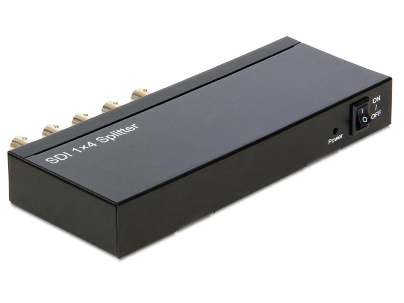 Delock 4-Port Signalsplitter 3G-SDI 1 in - 4 out 3G-SDI Splitter