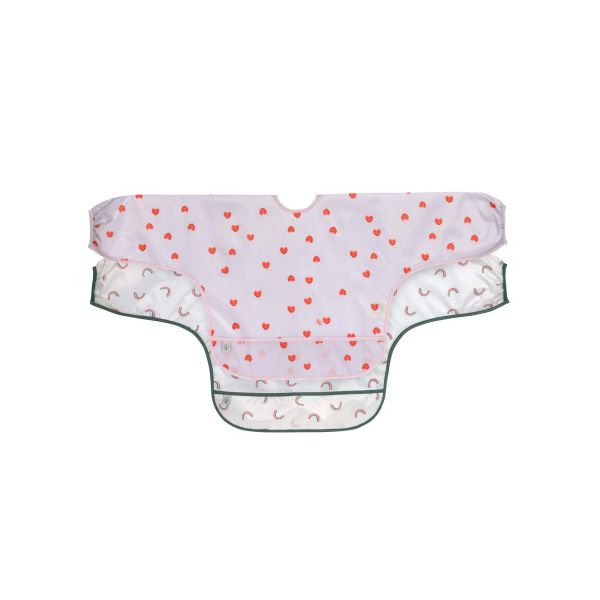 Lässig Slab Lange Mouw Happy Rascals Heart Lavender 2-Pack
