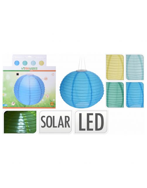 Homestyle Lampion Balvorm Met Solarlamp - Tuinverlichting - Ø40 cm 4 Assorti