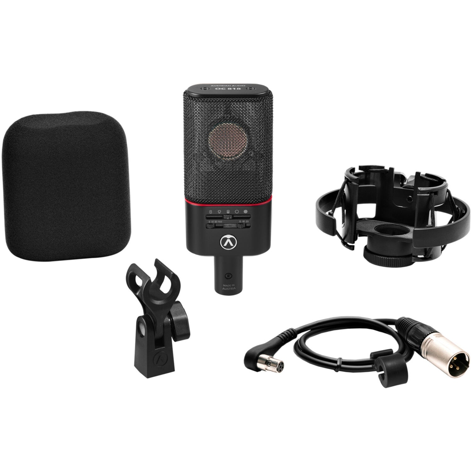 Austrian Audio OC818 black Studio Set grootmembraan condensatormicrofoon