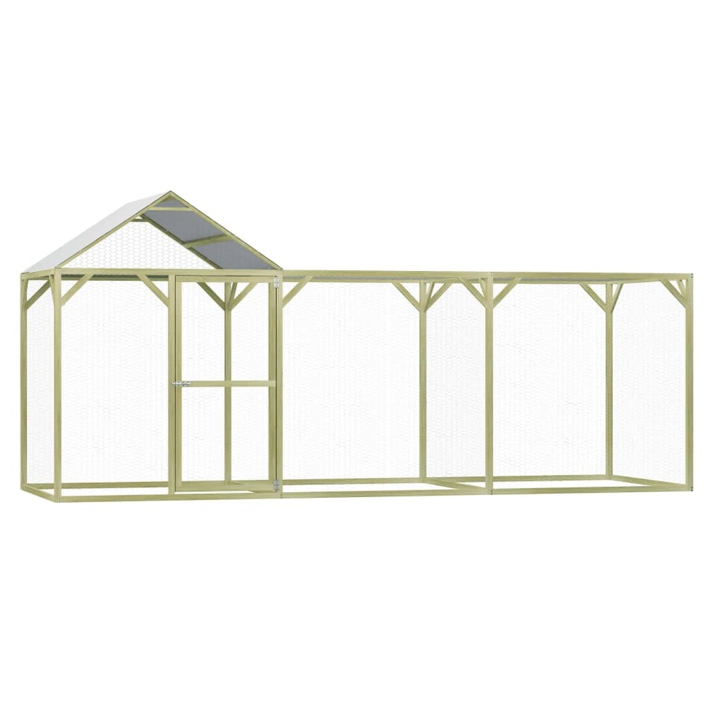 Poulailler 4,5x1,5x2 m pinède imprégnée