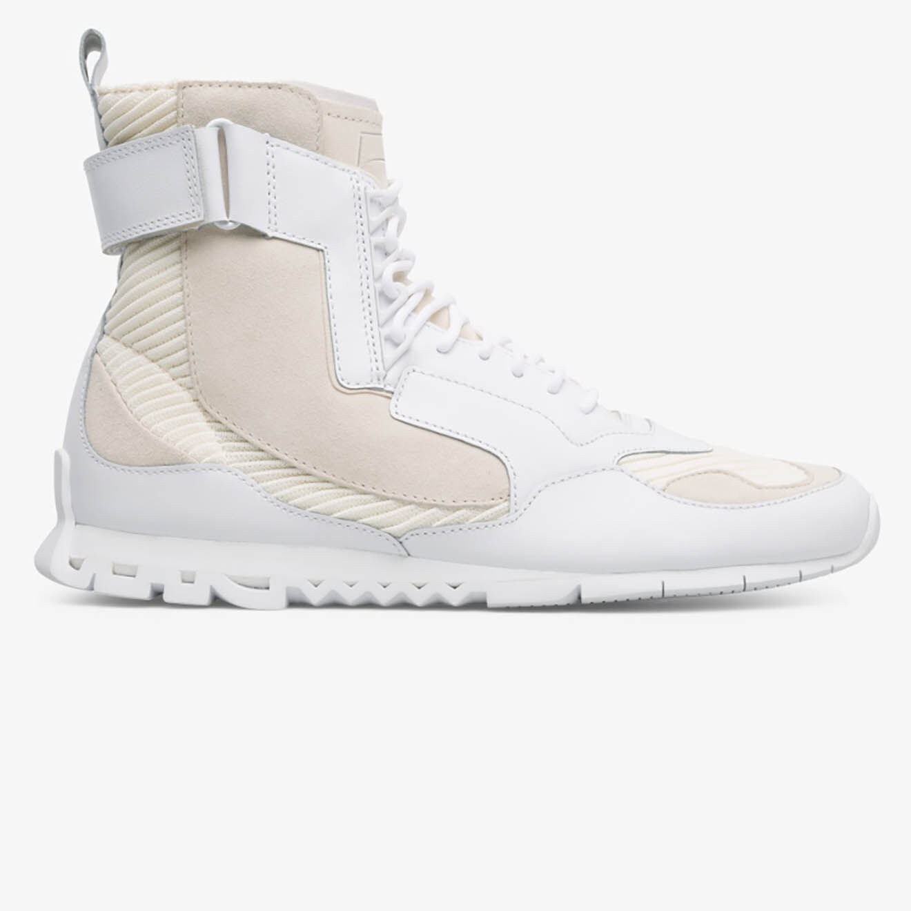 Camper Baskets en Cuir & Mesh Nothing blanc/crème