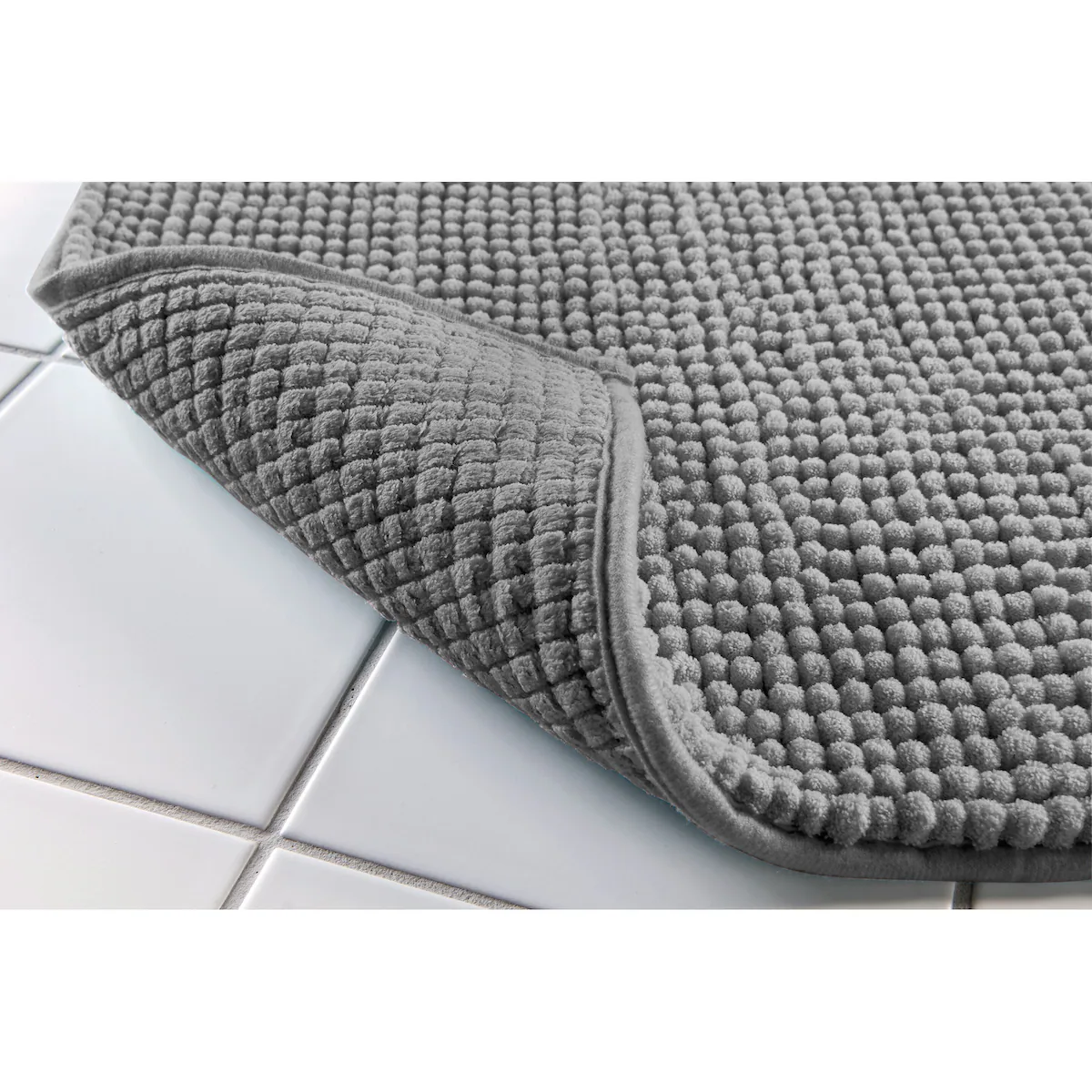 viva domo - Super-Soft-Badematte, 80x50 cm - grau