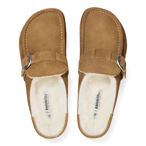Birkenstock Buckley Shearling Sko, Tea, 38