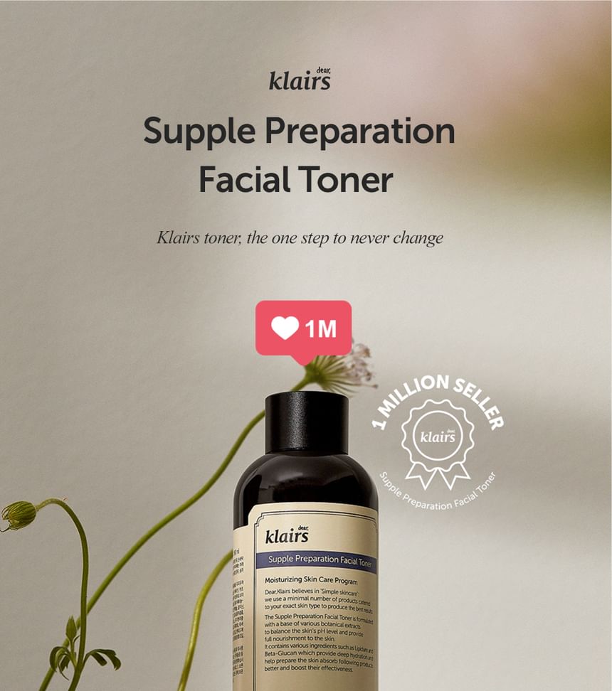 Beste Klairs - Supple Preparation Gezichtslotion - 2 soorten