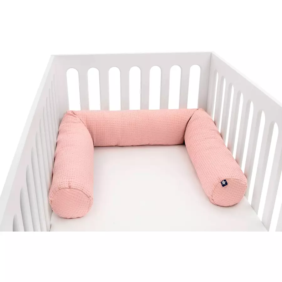 JULIUS ZÖLLNER Nestchenschlange Waffelpiqué Blush 180 cm