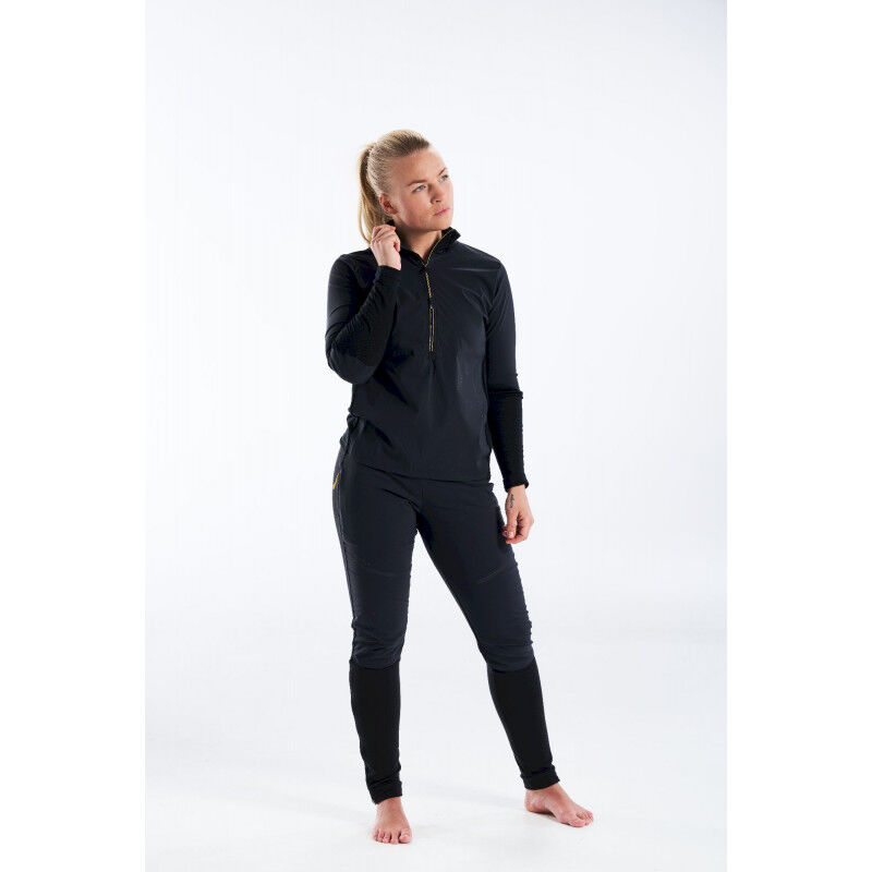 Running Merino Cover Zip Neck - Polaire en laine mérinos femme