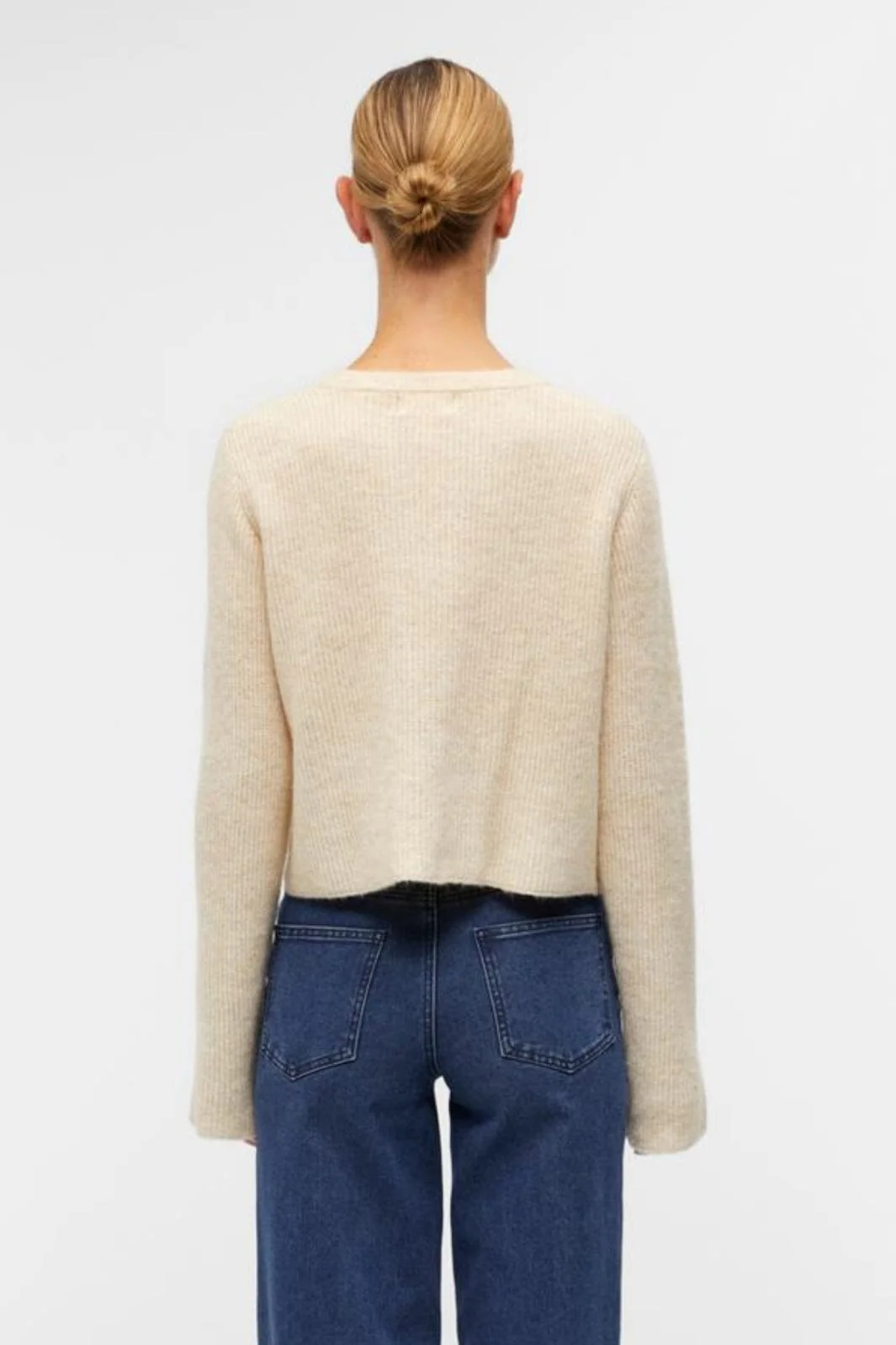 Object Objparvi Knit Cardigan 130 4363590 sandshell melange