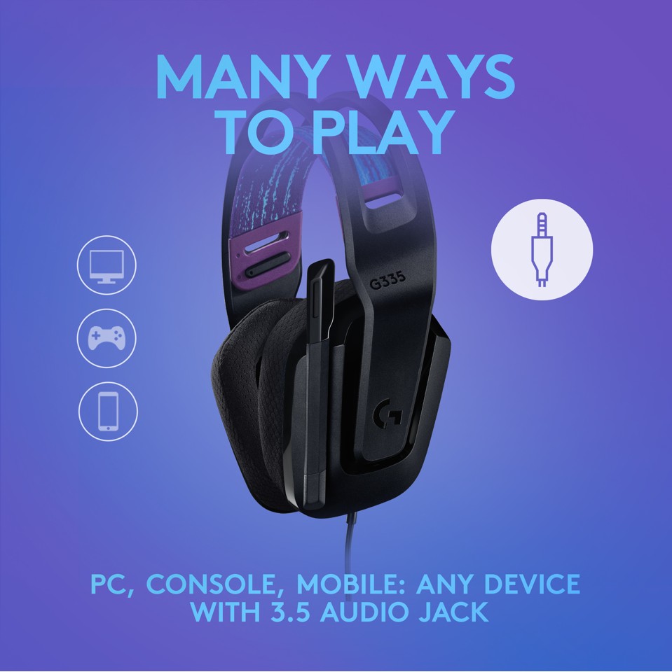 Logitech - G335 Wired Gaming Headset - SORT