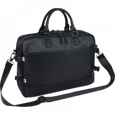 Oberthur - Sacoche pour ordinateur 15.6 - noir vert Halifax