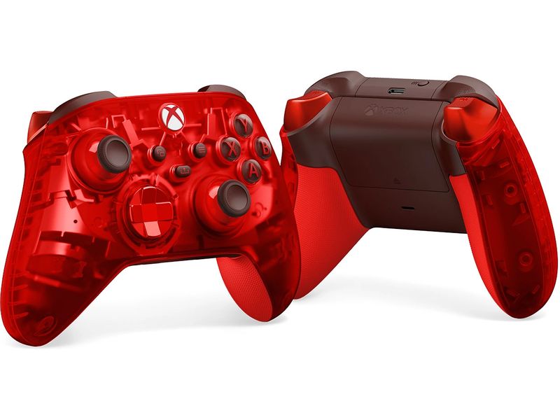 Microsoft Xbox Wireless Controller Pulse Cipher Special Edi Rotes transparentes Gamepad