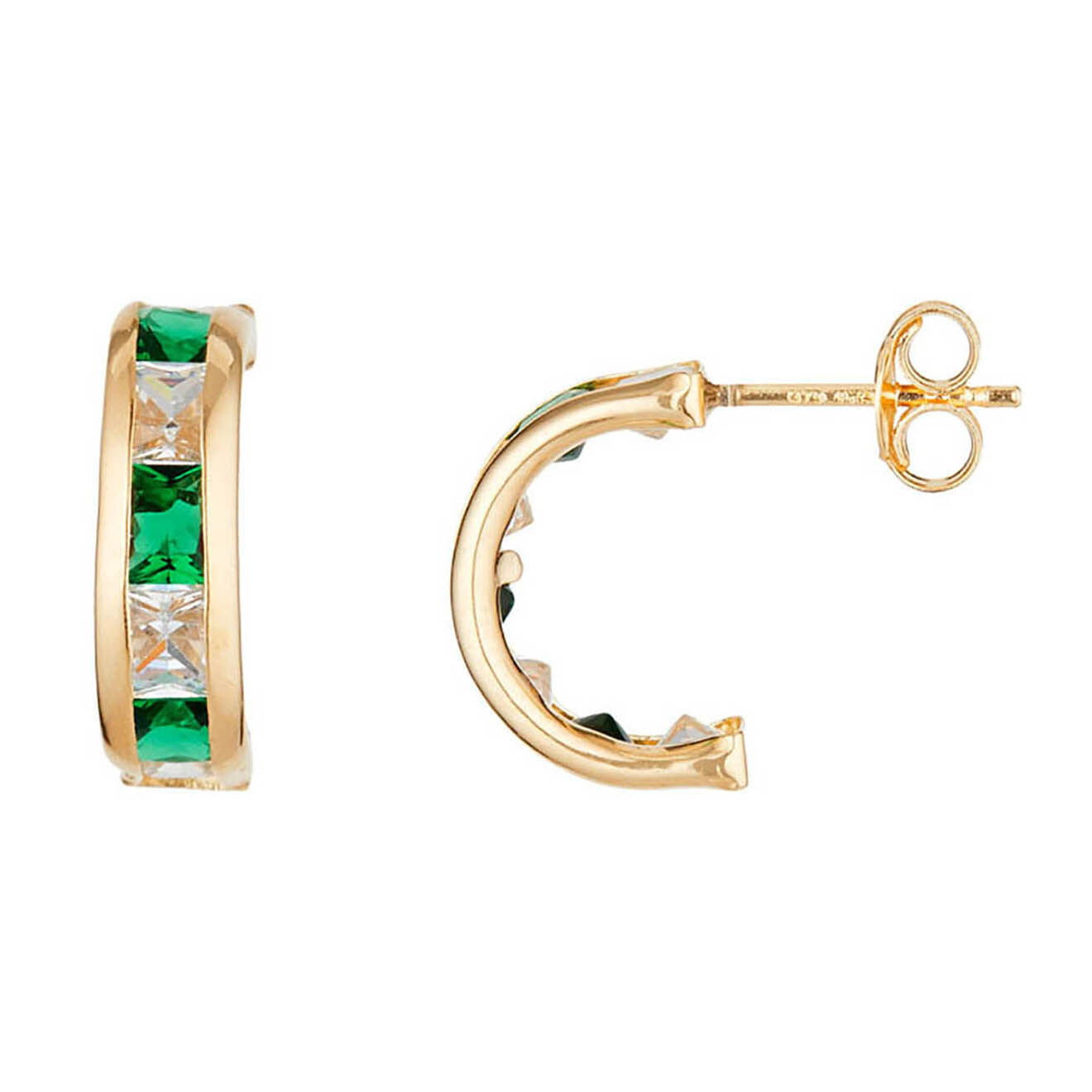 Instant d'Or Boucles d'oreilles Greenarc Emeraude 0.6 ct or jaune