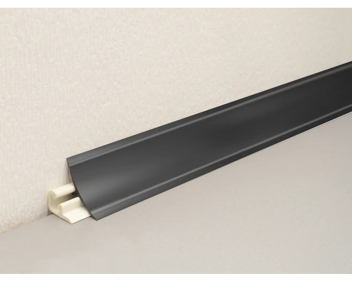 Wandafwerkingsstrip, zwart, 0190, 23x23x3000 mm