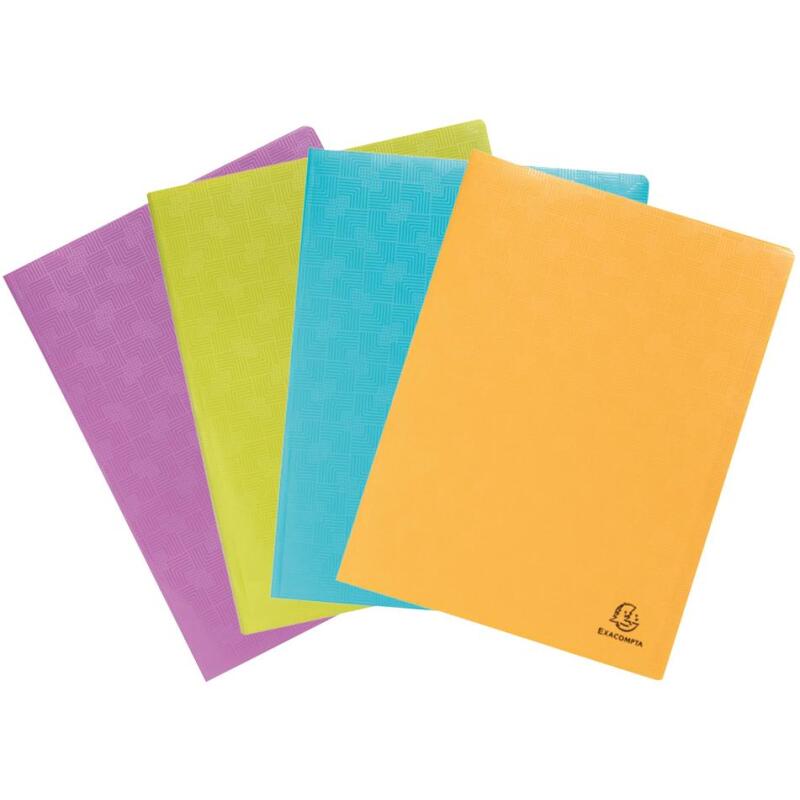 Protège-documents en PP recyclé semi-rigide Pop'N Co - 60 vues - Couleurs assorties