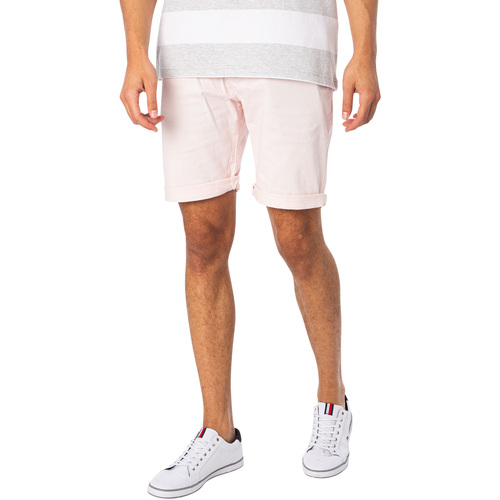 Tommy Jeans - Shorts Chinos De Corte Slim Scanton Rosa