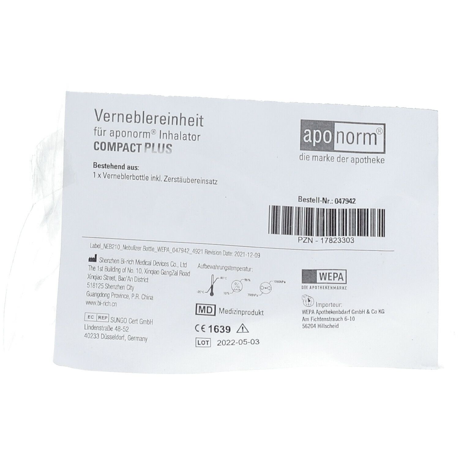 APONORM® Inhalator Compact PLUS Verneblereinheit