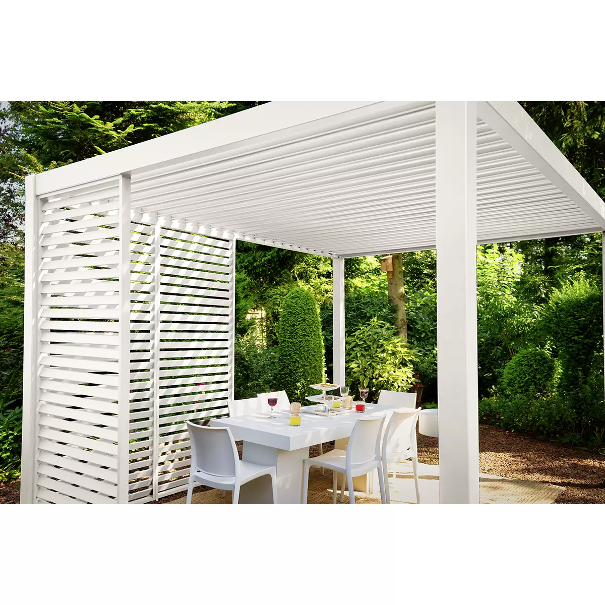 Pavillon Deluxe 400 x 300 cm weiss weiss
