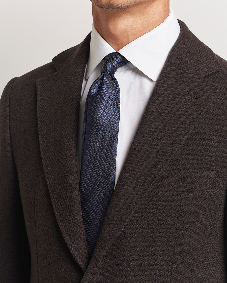 Morris Structure Tie Navy
