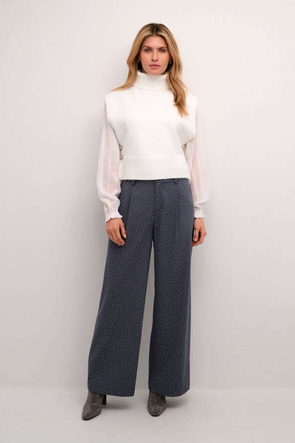 Cream CRGinger Knit Slipover Snow white
