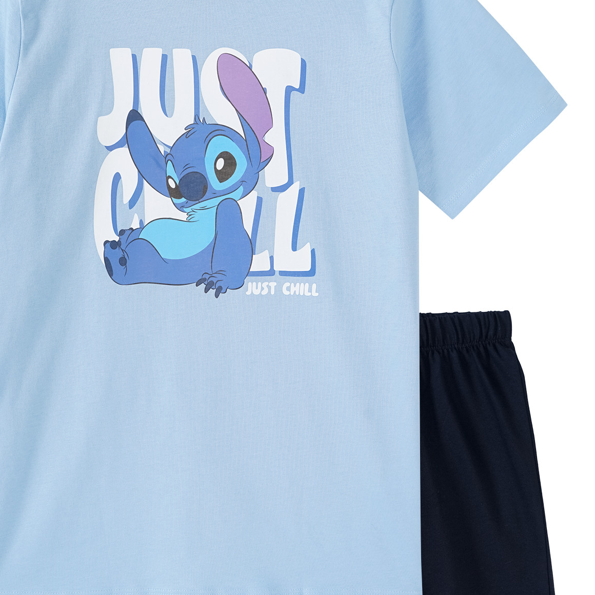Topolino Disney Stitch Shorty mit Print hellblau / dunkelblau