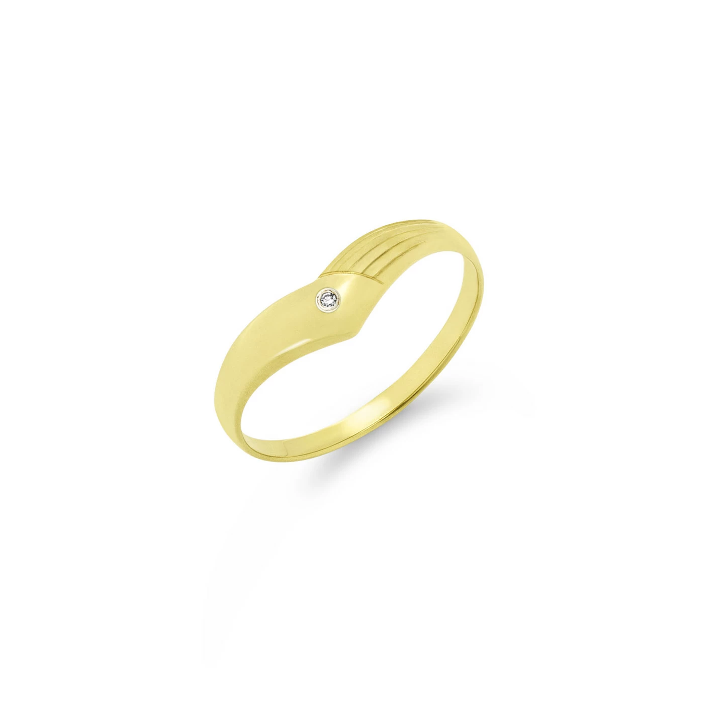 Damenring mit Diamant