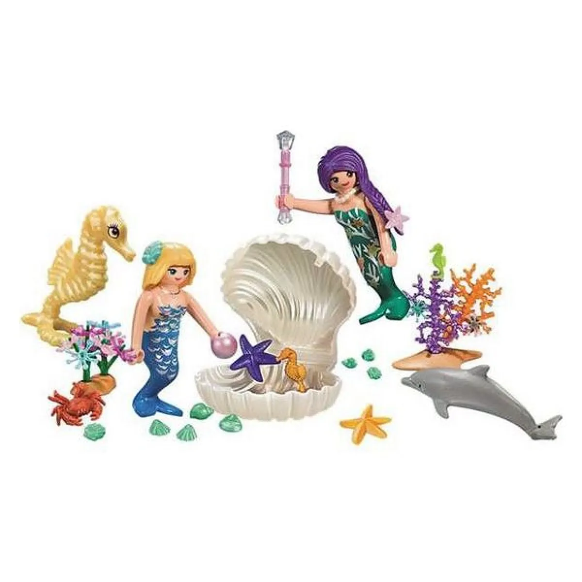 Fox Pathé Europa Playset Princess Mermaids Carry Case 9324