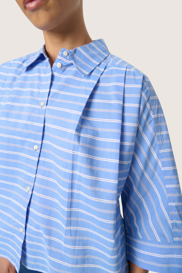 Soaked in Luxury SLMerona Shirt Blue and white stripe